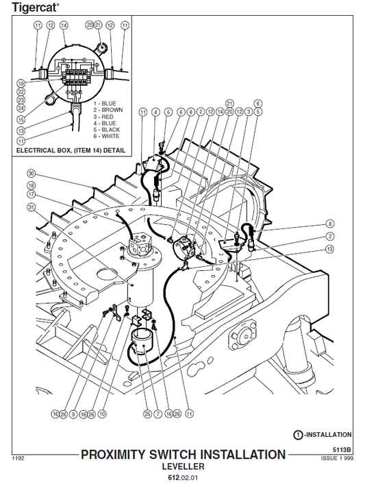 TIGERCAT 853T FELLER BUNCHER PARTS CATALOGUE MANUAL (853T393 - 853T499)