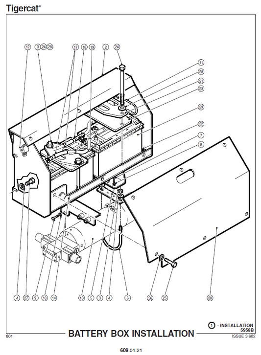TIGERCAT 870 FELLER BUNCHER PARTS CATALOGUE MANUAL (8700101 - 8700499, 87011001 - 87011499)
