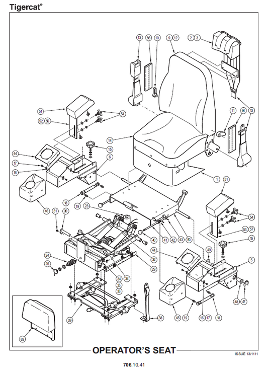 TIGERCAT 875 LOGGER PARTS CATALOGUE MANUAL (8750101 - 8752000)