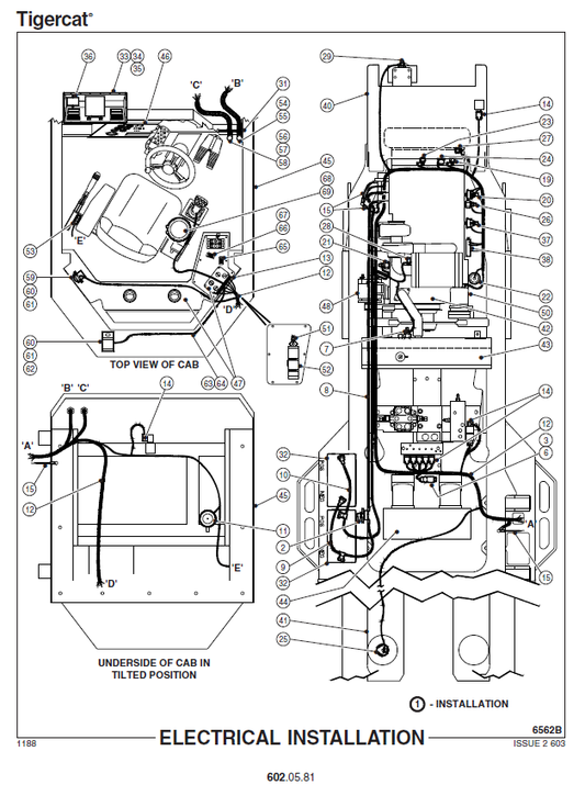 TIGERCAT C630 SKIDDER PARTS CATALOGUE MANUAL (6300508, 6300581, 630C0582) - PDF FILE DOWNLOAD