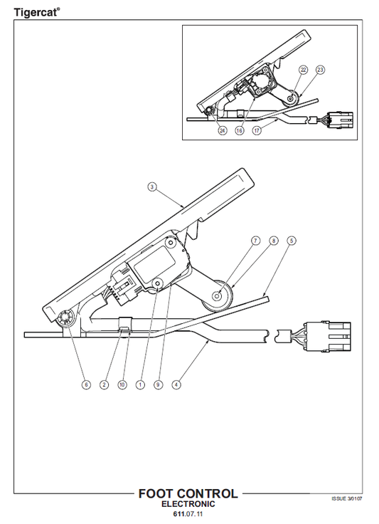 TIGERCAT C640E SKIDDER PARTS CATALOGUE MANUAL (6402001 - 6402500)