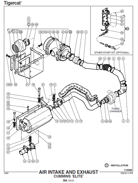 TIGERCAT D860 DELIMBER PARTS CATALOGUE MANUAL (860D0501 - 860D0999)