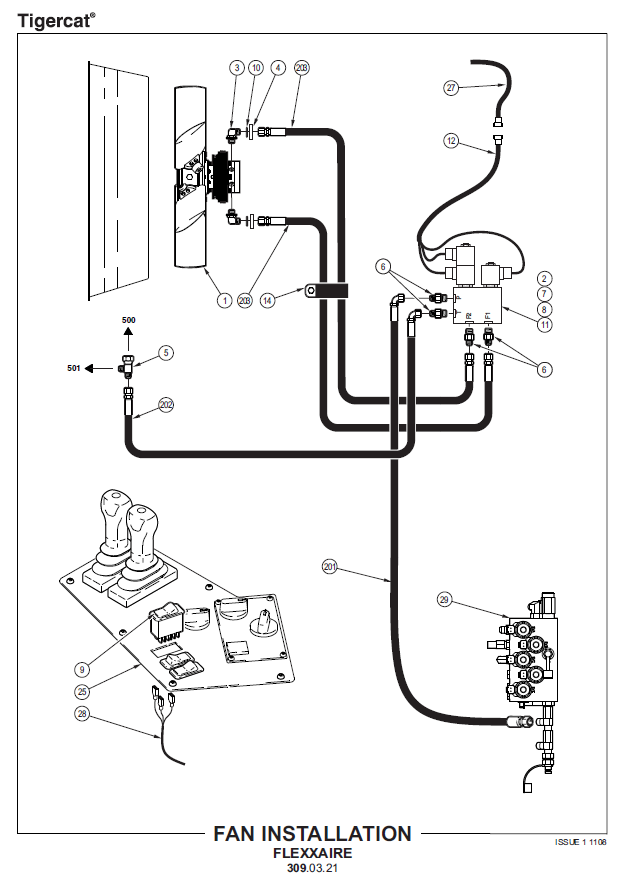 TIGERCAT E620C SKIDDER PARTS CATALOGUE MANUAL (6205001 - 6205200)