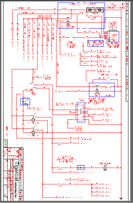 TIGERCAT H820D HARVESTER ELECTRICAL SCHEMATIC MANUAL