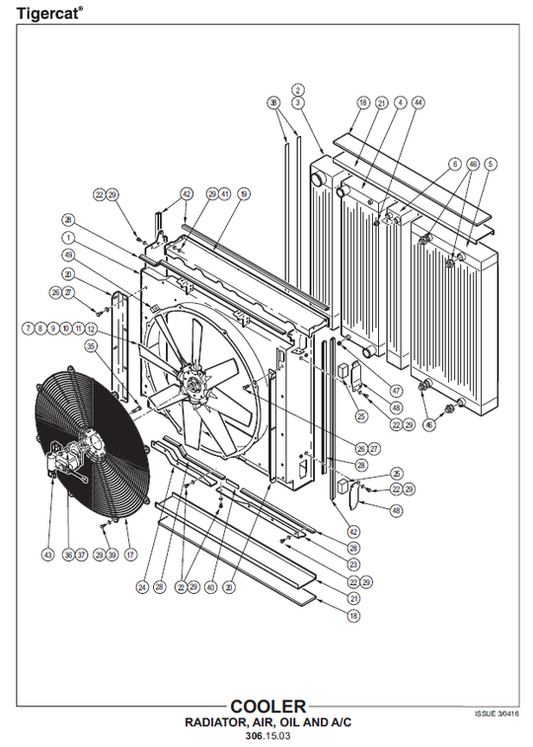TIGERCAT L822D FELLER BUNCHER PARTS CATALOGUE MANUAL (82223251 - 82224000)