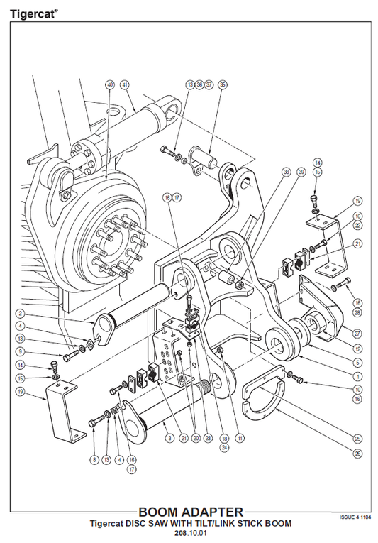 TIGERCAT L870C FELLER BUNCHER PARTS CATALOGUE MANUAL (87021501-87022100, 87022101-87023500)