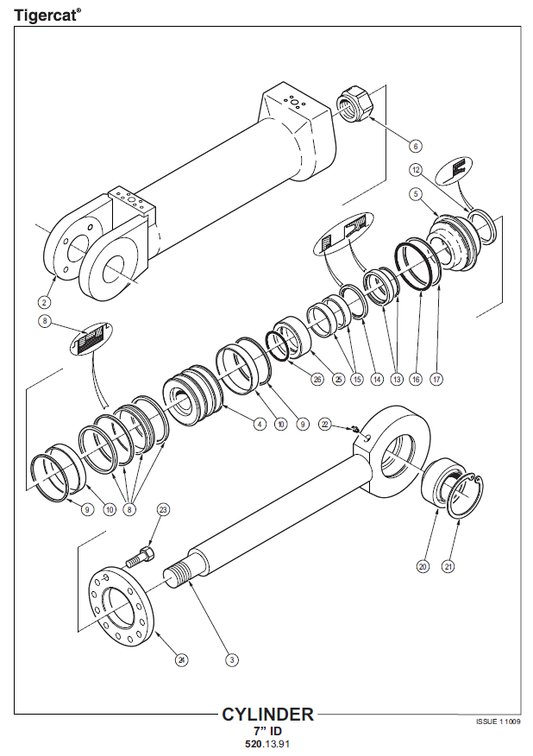 TIGERCAT LH822C HARVESTER PARTS CATALOGUE MANUAL (82281001 - 82283000) - PDF FILE DOWNLOAD