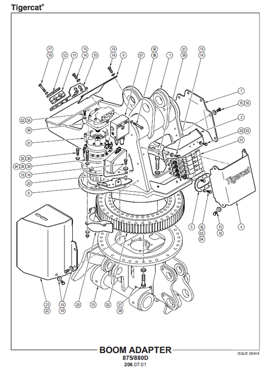 TIGERCAT POWER CLAM GRAPPLE PARTS CATALOGUE MANUAL (PC0101 - PC0500)