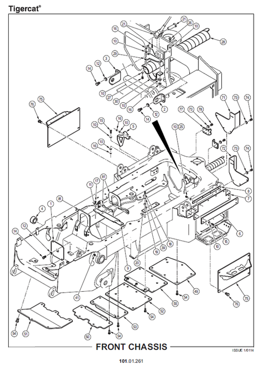 TIGERCAT S630D UTILITY VEHICLE PARTS CATALOGUE MANUAL (630S0101 - 630S1000)