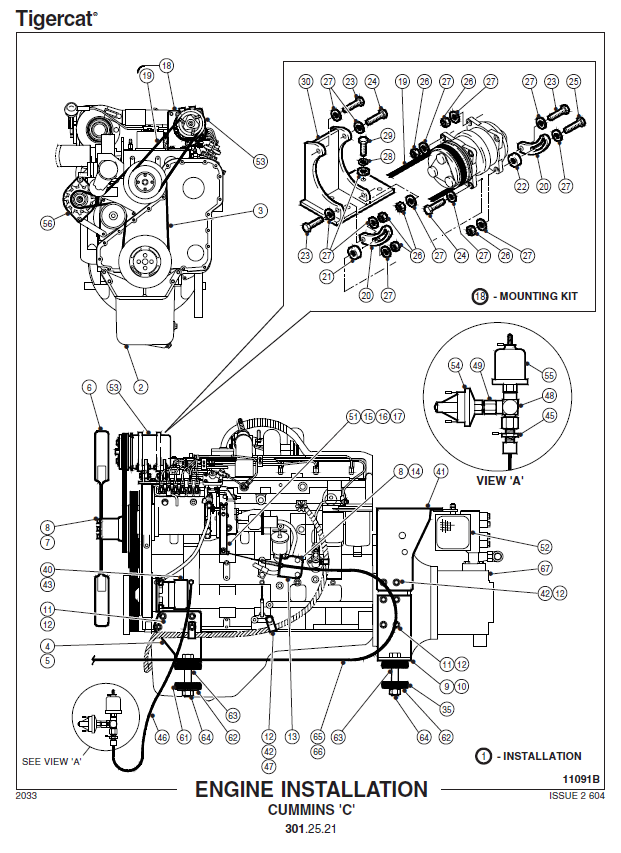 TIGERCAT T248 LOADER PARTS CATALOGUE MANUAL (248T0301 - 248T0500)
