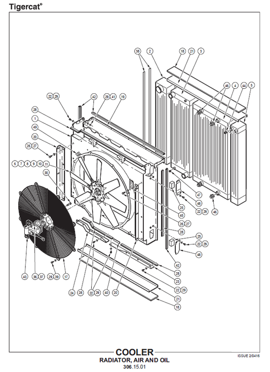 TIGERCAT X822D FELLER BUNCHER PARTS CATALOGUE MANUAL (82263001 - 82264000)
