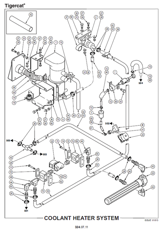 TIGERCAT X830C FELLER BUNCHER PARTS CATALOGUE MANUAL (83061001 - 83063000)