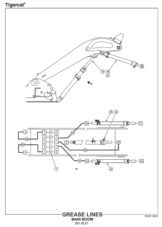 TIGERCAT X830D FELLER BUNCHER PARTS CATALOGUE MANUAL (83063243 - 83064000)