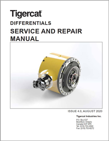 Tigercat DIFFERENTIALS Service and Repair