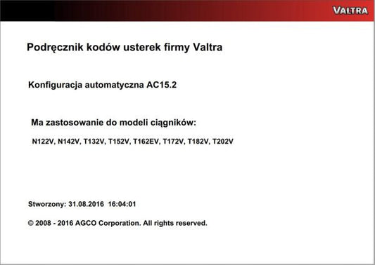 VALTRA AUTOMATION CONFIGURATION AC15.2 SERVICE CODE MANUAL – Complete Technical Guide