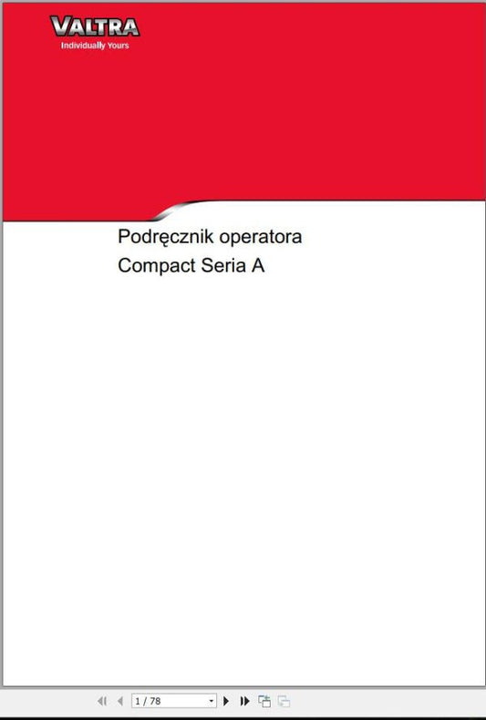 Valtra Compact Tractor Series A Operator’s Manual – Complete Guide