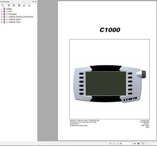 VALTRA Datatronic C1000 Operator’s Manual – Tractor Guide