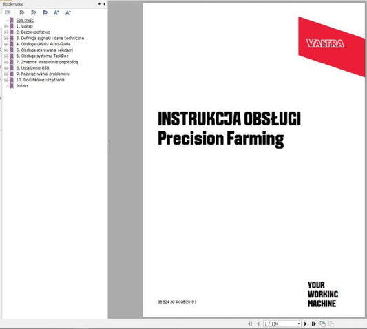 VALTRA PRECISION FARMING OPERATOR’S MANUAL 39924304 – Complete Guide