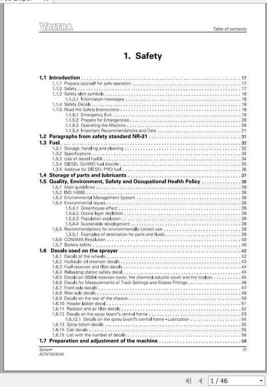 VALTRA SA Applicators BS3120 HiTech Operator’s Manual PDF Download & Guide
