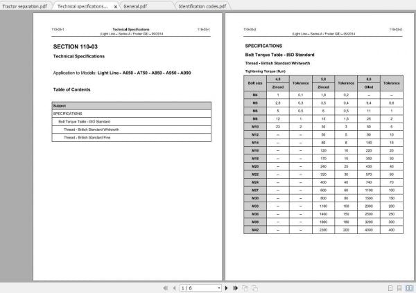 Valtra SA Tractor A650 A750 A750L A850 A950 A990 Workshop Service Manual PDF