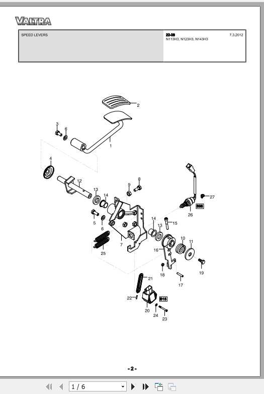 VALTRA SA Tractor N113H3, N123H3 & N143H3 Repair Time Schedule Manual