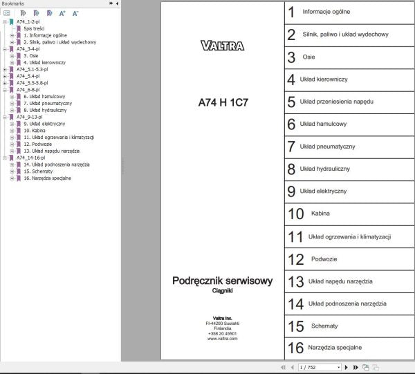 Valtra Tractor A74H1C7 Service Manual 39284302 – Repair & Maintenance Guide