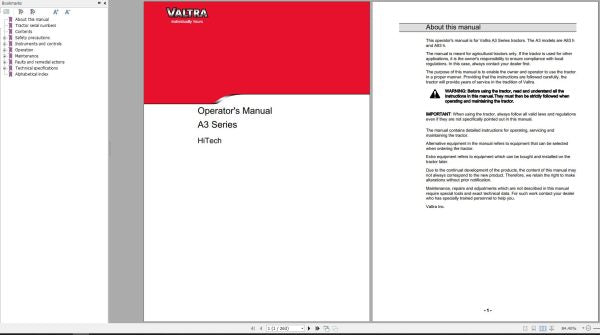 Valtra Tractor A83H & A93H Operator’s Manual – Repair & Maintenance Guide