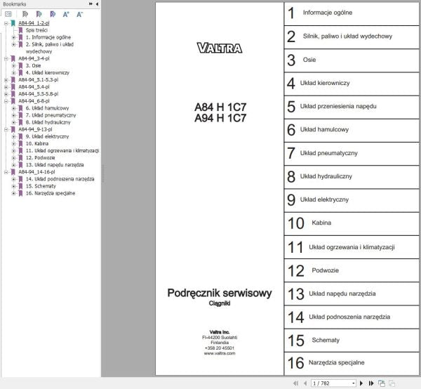 Valtra A84H1C7 & A94H1C7 Tractor Service Manual – Repair & Maintenance Guide