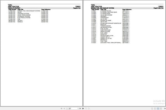 Valtra A990 Tractor Parts Catalog Manual (C099001) | PDF Download