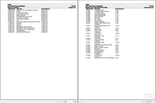 Valtra A Series A75 Tractor Parts Catalog Manual (VFAA75) - Complete Diagram & Part Number Guide