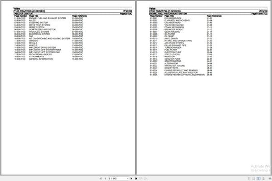 Valtra C Series C110 Tractor Parts Catalog Manual (VFCC110) – PDF Download