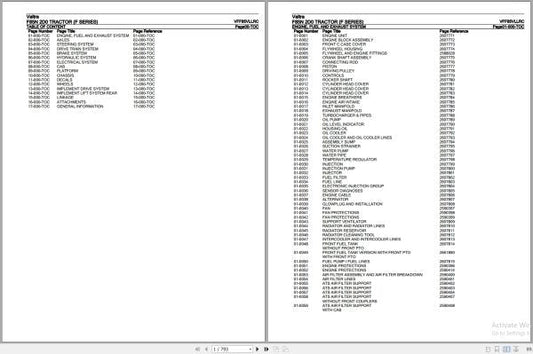 Valtra Tractor F Series F85N 2D0 Parts Catalog Manual (VFF85VLLRC)