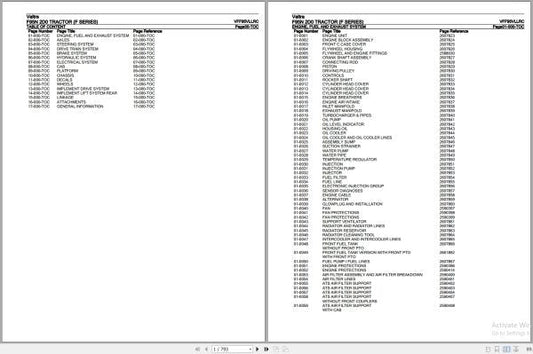 VALTRA TRACTOR F SERIES F95N 2D0 Parts Catalog Manual VFF95VLLRC