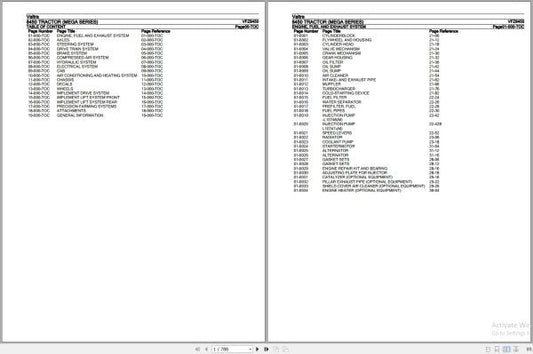 VALTRA Tractor Mega Series 8450 Parts Catalog Manual VFZ8450 – Complete Parts Guide