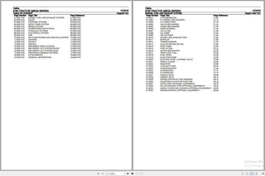 Valtra Mega Series 8750 Tractor Parts Catalog Manual – VFZ8750
