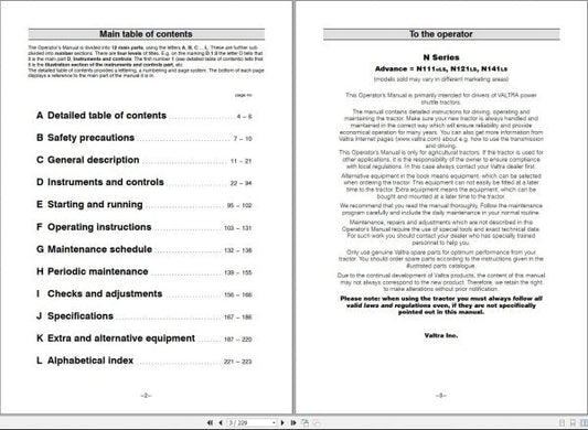 Valtra Tractor N111ELS, N121LS, N141LS Operator’s Manual 39838215