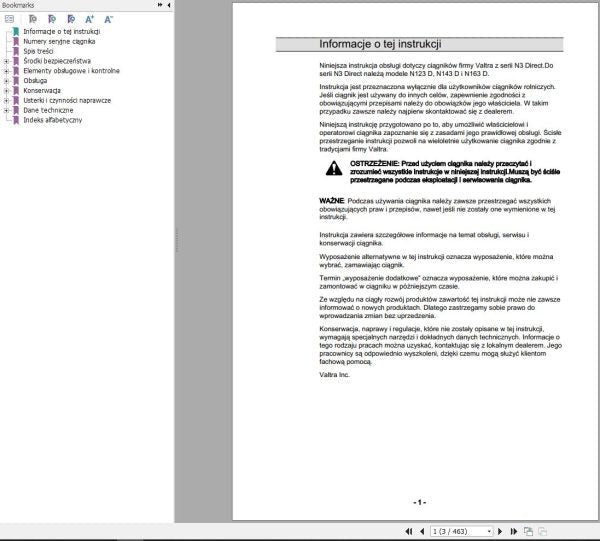 Valtra Tractor N123D, N143D & N163D Operator’s Manual – Complete Guide