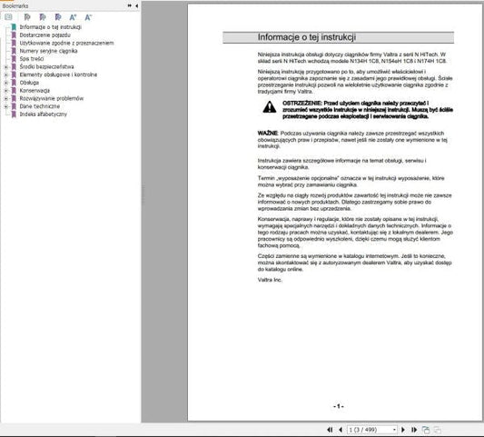 Valtra Tractor N134H1C8, N1154EH1C8 & N174H1C8 Operator’s Manual