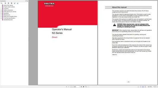 Valtra Tractor N143D & N163D Operator’s Manual 39858213