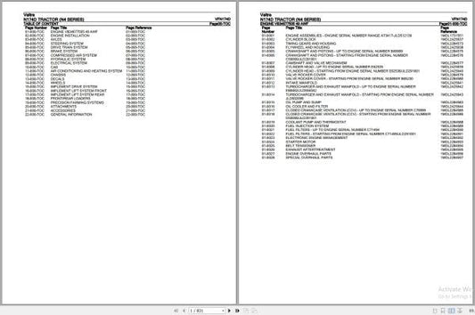 Valtra Tractor N4 Series N174D Parts Catalog Manual – VFN174D