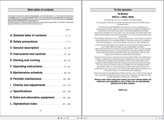 VALTRA TRACTOR N82, N92 OPERATOR’S MANUAL 39841217 – Complete Service & Operating Guide