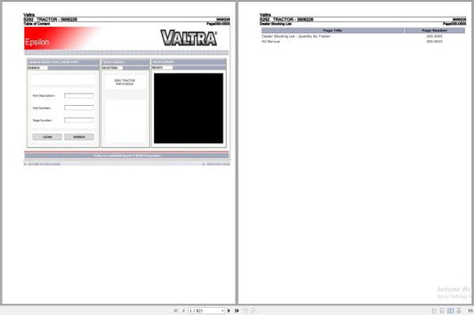 VALTRA S292 Tractor Parts Catalog Manual 3906226 – Spare Parts Guide