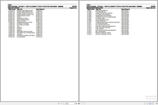 Valtra Tractor S324 SmartTouch Parts Catalog Manual 6246536