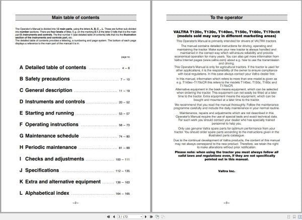 VALTRA T120C–T170CCR Tractor Operator’s Manual 39833213 | Complete Manual