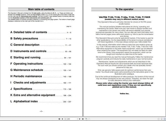 VALTRA T120 to T170CR Tractor Operator’s Manual 39818215 – Complete Guide