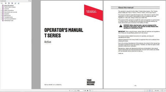 Valtra Tractor T144A to T234A Operator’s Manual – PDF & Service Guide