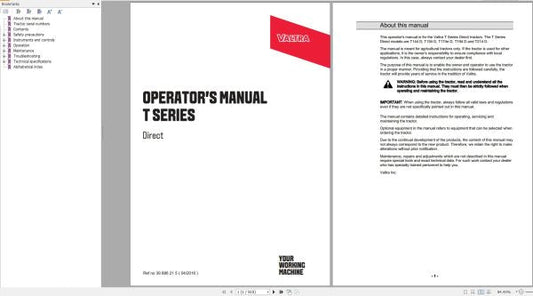 Valtra Tractor T144D to T214D Operator’s Manual 39886215 – Complete Manual & Guide