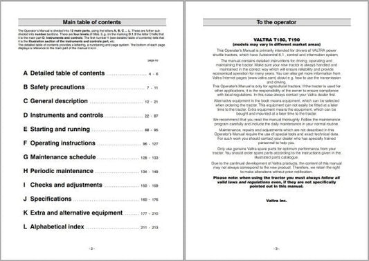 Valtra Tractor T180 T190 Operator’s Manual 39821214 – Complete Service & Operating Guide