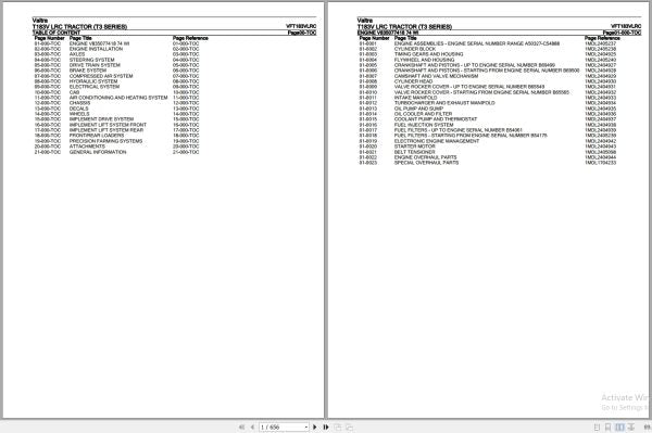 VALTRA T3 Series T183V LRC Parts Catalog Manual | VFT183VLRC