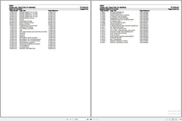 VALTRA T4 Series T234A LRC Parts Catalog Manual | VFT234ALRC